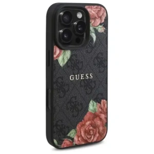 Kup Etui Guess GUHMP16LP4ROPEMCK Apple iPhone 16 Pro hardcase 4G Flowers Print MagSafe czarny/black - GUE4215 - {ean13} - Sklep Home Screen