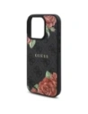 Buy Guess GUHMP16LP4ROPEMCK Apple iPhone 16 Pro hardcase 4G Flowers Print MagSafe black - GUE4215 - {ean13} - Home Screen Store Europe
