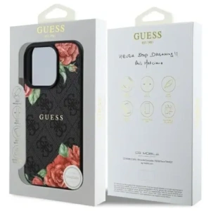 Kup Etui Guess GUHMP16LP4ROPEMCK Apple iPhone 16 Pro hardcase 4G Flowers Print MagSafe czarny/black - GUE4215 - {ean13} - Sklep Home Screen