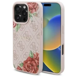 Kup Etui Guess GUHMP16LP4ROPEMCP Apple iPhone 16 Pro hardcase 4G Flowers Print MagSafe różowy/pink - GUE4216 - {ean13} - Sklep Home Screen