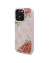 Buy Guess GUHMP16LP4ROPEMCP Apple iPhone 16 Pro hardcase 4G Flowers Print MagSafe pink - GUE4216 - {ean13} - Home Screen Store Europe