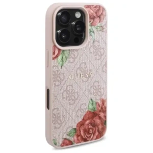 Kup Etui Guess GUHMP16LP4ROPEMCP Apple iPhone 16 Pro hardcase 4G Flowers Print MagSafe różowy/pink - GUE4216 - {ean13} - Sklep Home Screen