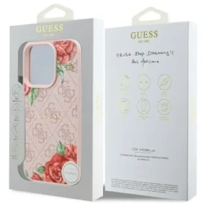 Kup Etui Guess GUHMP16LP4ROPEMCP Apple iPhone 16 Pro hardcase 4G Flowers Print MagSafe różowy/pink - GUE4216 - {ean13} - Sklep Home Screen
