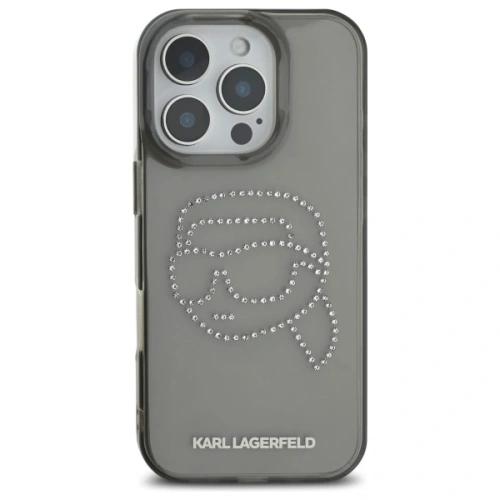 Kup Karl Lagerfeld KLHCP16XHKHDCELK Apple iPhone 16 Pro Max keménytok IML strasszokkal Karl fej fekete - KLD21849 - {ean13} - Sklep Home Screen