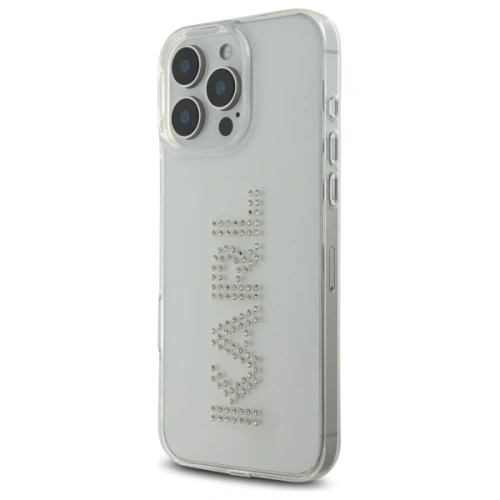 Buy Karl Lagerfeld KLHCP16XHKLSTDCT Apple iPhone 16 Pro Max hardcase IML Rhinestones Logo transparent - KLD21851 - {ean13} - Home Screen Store Europe
