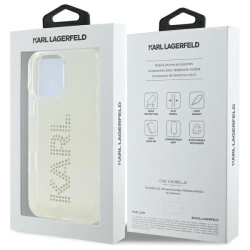 Kup Karl Lagerfeld KLHCP16XHKLSTDCT Apple iPhone 16 Pro Max keménytok IML Ragyogók Logó átlátszó - KLD21851 - {ean13} - Sklep Home Screen