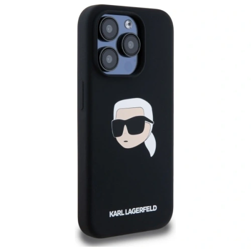 Kup Etui Karl Lagerfeld KLHMP15XSKHPPLK Apple iPhone 15 Pro Max hardcase Silicone Karl Head Print MagSafe černý/black - KLD21852 - {ean13} - Sklep Home Screen