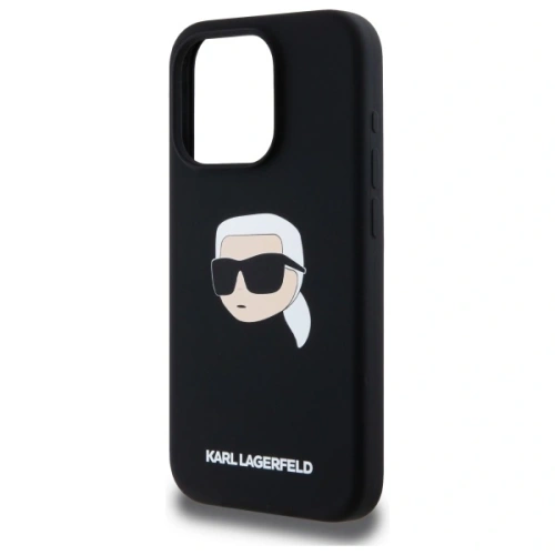 Kup Etui Karl Lagerfeld KLHMP15XSKHPPLK Apple iPhone 15 Pro Max hardcase Silicone Karl Head Print MagSafe czarny/black - KLD21852 - {ean13} - Sklep Home Screen