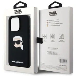Kup Karl Lagerfeld KLHMP15XSKHPPLK Apple iPhone 15 Pro Max Hartschale Silikon Karl Kopf Druck MagSafe schwarz - KLD21852 - {ean13} - Sklep Home Screen