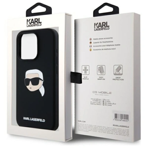Kup Etui Karl Lagerfeld KLHMP15XSKHPPLK Apple iPhone 15 Pro Max hardcase Silicone Karl Head Print MagSafe černý/black - KLD21852 - {ean13} - Sklep Home Screen