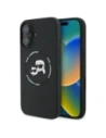 Karl Lagerfeld KLHMP16SSKCHTCK Apple iPhone 16 hardcase Silicone Karl&Choupette Heads MagSafe black