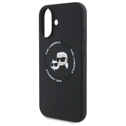 Kup Etui Karl Lagerfeld KLHMP16SSKCHTCK Apple iPhone 16 hardcase Silicone Karl&Choupette Heads MagSafe czarny/black - KLD21853 - {ean13} - Sklep Home Screen