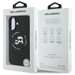 Kup Karl Lagerfeld KLHMP16SSKCHTCK Apple iPhone 16 kemény tok Szilikon Karl&Choupette Fejek MagSafe fekete - KLD21853 - {ean13} - Sklep Home Screen