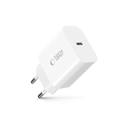 Kup Ładowarka sieciowa Tech-Protect NC20W 1-port USB-C Network Charger PD20W White - THP3681 - {ean13} - Sklep Home Screen