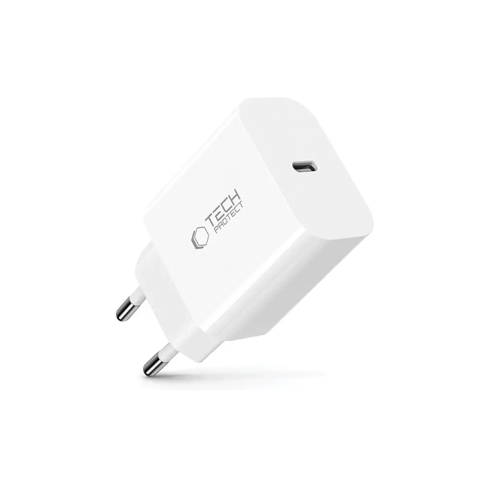 Ładowarka sieciowa Tech-Protect NC20W 1-port USB-C Network Charger PD20W White