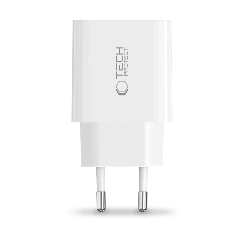 Kup Ładowarka sieciowa Tech-Protect NC20W 1-port USB-C Network Charger PD20W White - THP3681 - {ean13} - Sklep Home Screen