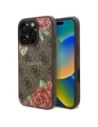 Guess GUHMP16LP4ROPEMCW Apple iPhone 16 Pro hardcase 4G Flowers Print MagSafe brown