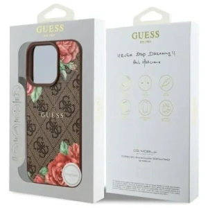 Kup Etui Guess GUHMP16LP4ROPEMCW Apple iPhone 16 Pro hardcase 4G Flowers Print MagSafe brązowy/brown - GUE4217 - {ean13} - Sklep Home Screen