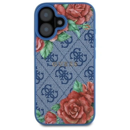 Kup Etui Guess GUHMP16SP4ROPEMCB Apple iPhone 16 hardcase 4G Flowers Print MagSafe modrý/blue - GUE4218 - {ean13} - Sklep Home Screen