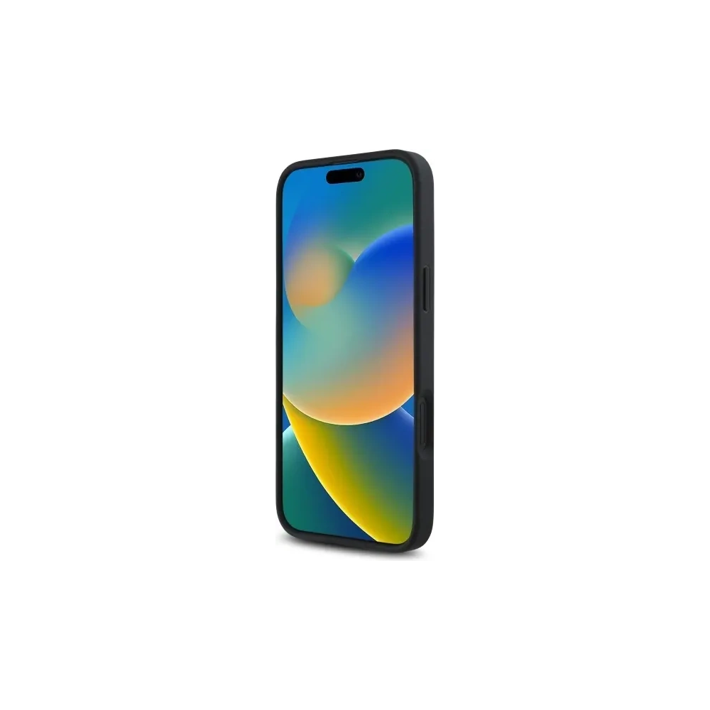 Etui Guess GUHMP16SP4ROPEMCK Apple iPhone 16 hardcase 4G Flowers Print MagSafe czarny/black