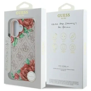 Kup Guess GUHMP16SP4ROPEMCP Apple iPhone 16 kemény tok 4G Virágmintás MagSafe rózsaszín - GUE4220 - {ean13} - Sklep Home Screen