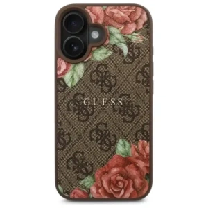 Kup Etui Guess GUHMP16SP4ROPEMCW Apple iPhone 16 hardcase 4G Flowers Print MagSafe brązowy/brown - GUE4221 - {ean13} - Sklep Home Screen
