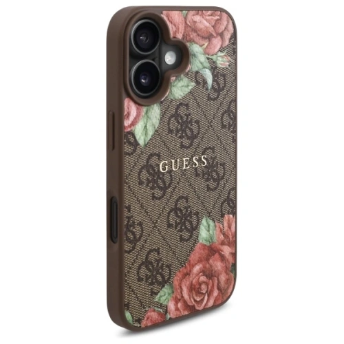 Kup Etui Guess GUHMP16SP4ROPEMCW Apple iPhone 16 hardcase 4G Flowers Print MagSafe hnědý/brown - GUE4221 - {ean13} - Sklep Home Screen