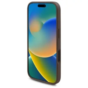 Kup Guess GUHMP16SP4ROPEMCW Apple iPhone 16 carcasă dură 4G cu imprimeu flori MagSafe maro - GUE4221 - {ean13} - Sklep Home Screen