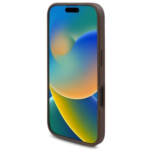 Kup Guess GUHMP16SP4ROPEMCW Apple iPhone 16 carcasă dură 4G cu imprimeu flori MagSafe maro - GUE4221 - {ean13} - Sklep Home Screen