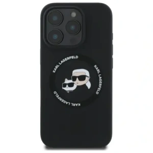 Kup Etui Karl Lagerfeld KLHMP16XSKCHTCK Apple iPhone 16 Pro Max hardcase Silicone Karl&Choupette Heads MagSafe czarny/black - KLD21854 - {ean13} - Sklep Home Screen