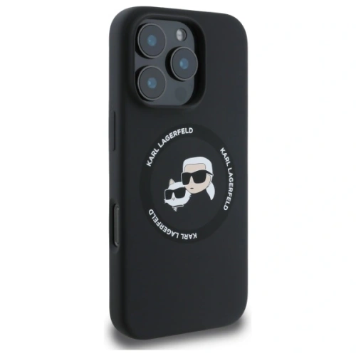Kup Karl Lagerfeld KLHMP16XSKCHTCK Apple iPhone 16 Pro Max kemény tok szilikon Karl&Choupette fej mintával MagSafe fekete - KLD21854 - {ean13} - Sklep Home Screen