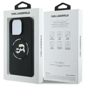 Kup Karl Lagerfeld KLHMP16XSKCHTCK Apple iPhone 16 Pro Max carcasă din silicon Karl&Choupette Heads MagSafe neagră - KLD21854 - {ean13} - Sklep Home Screen