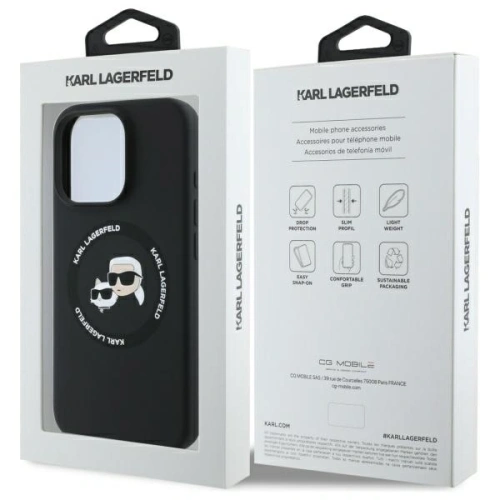 Kup Karl Lagerfeld KLHMP16XSKCHTCK Apple iPhone 16 Pro Max kemény tok szilikon Karl&Choupette fej mintával MagSafe fekete - KLD21854 - {ean13} - Sklep Home Screen