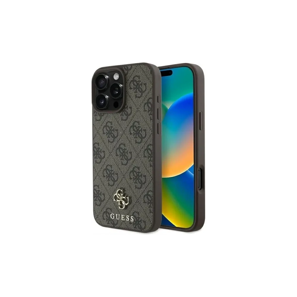 Etui Guess GUHMP16XP4SM4MW Apple iPhone 16 Pro Max hardcase 4G Small Classic MagSafe brązowy/brown