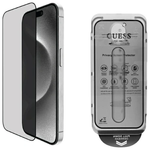 Buy Guess GUTGP16LBOKGCIP Apple iPhone 16 Pro Screen Protector Privacy 2.5D Outline - GUE4226 - {ean13} - Home Screen Store Europe