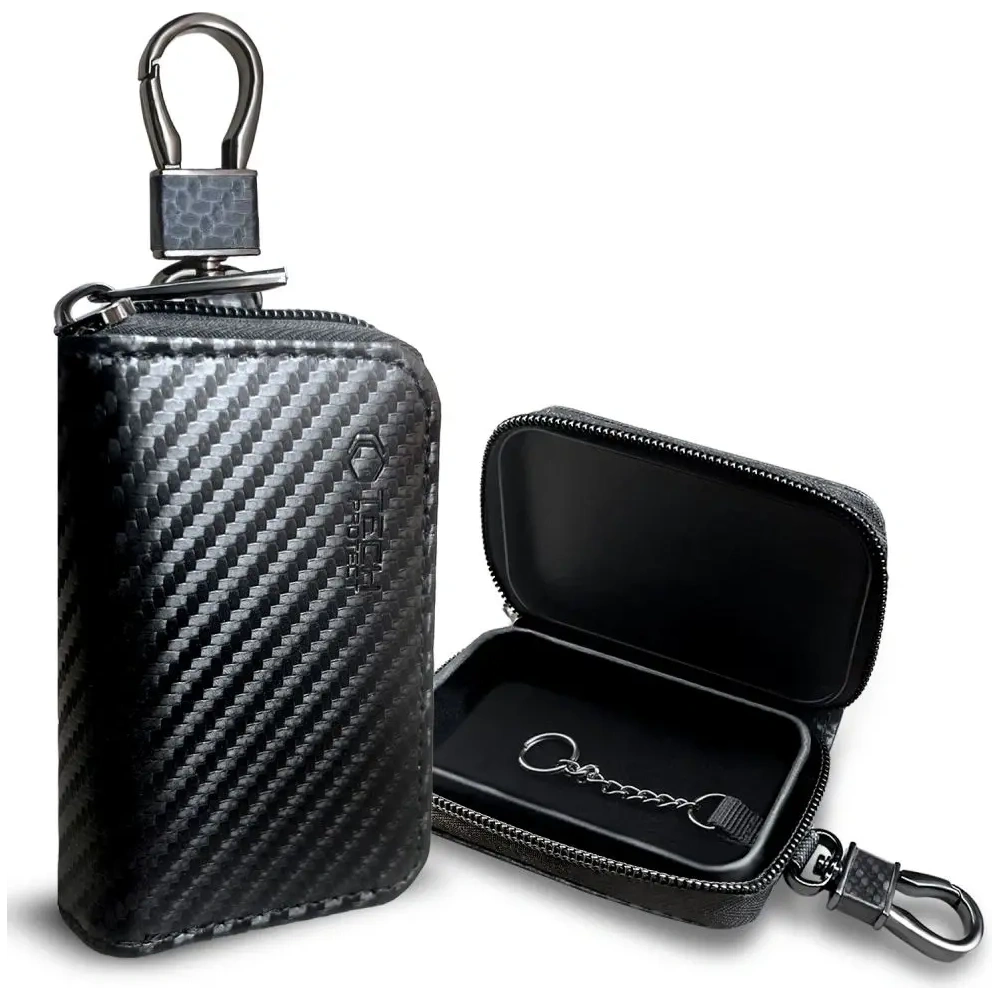 Klatka Faradaya Tech-Protect KLR300 Pouch Keyless RFID Signal Blocker Case Carbon