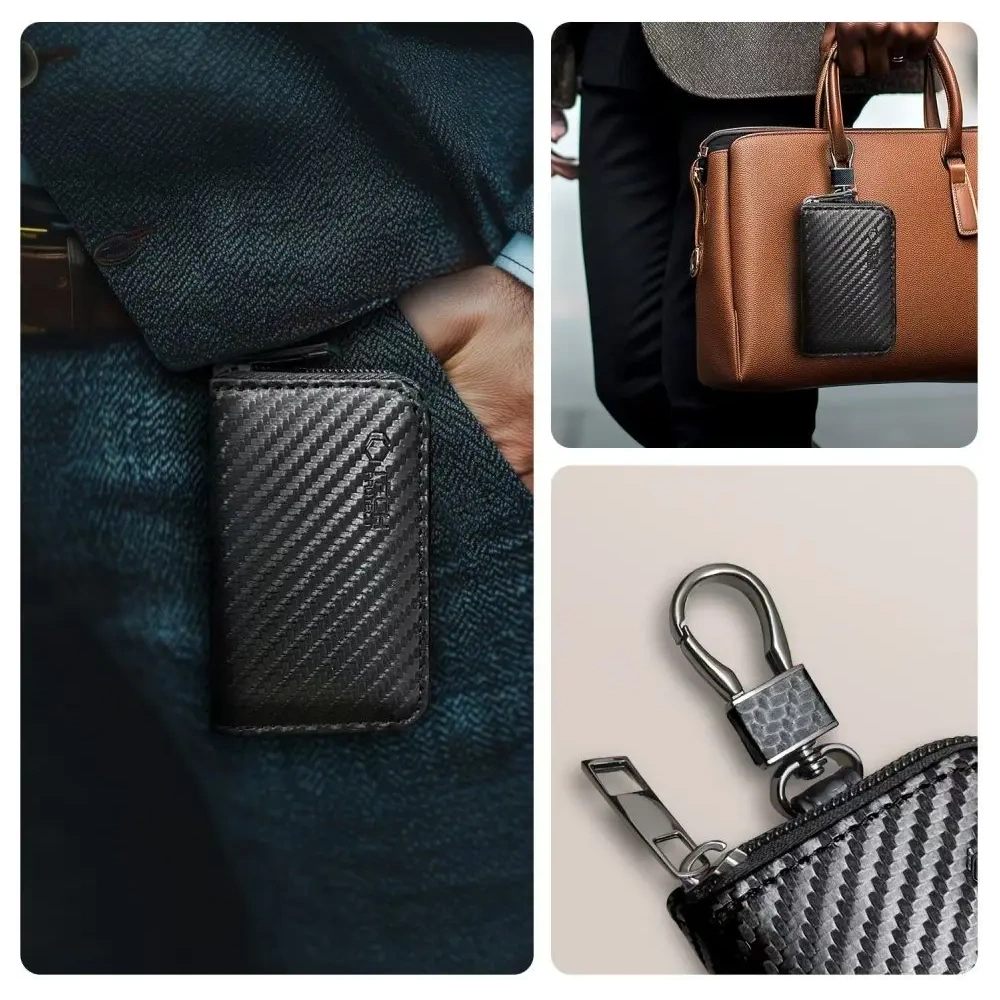 Klatka Faradaya Tech-Protect KLR300 Pouch Keyless RFID Signal Blocker Case Carbon