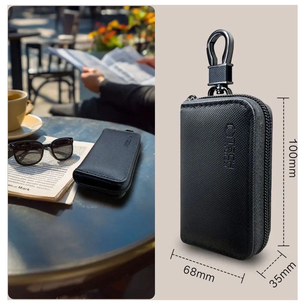 Klatka Faradaya Tech-Protect KLR300 Pouch Keyless RFID Signal Blocker Case Black