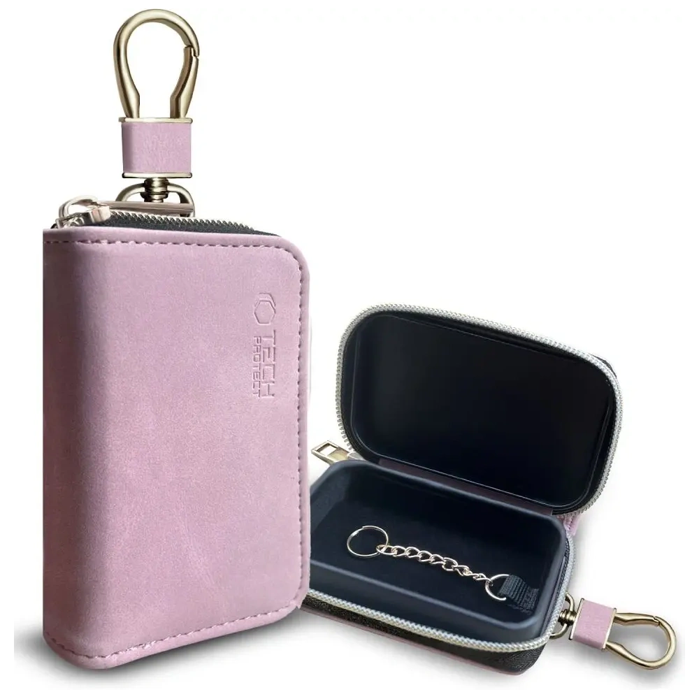 Klatka Faradaya Tech-Protect KLR300 Pouch Keyless RFID Signal Blocker Case Baby Pink