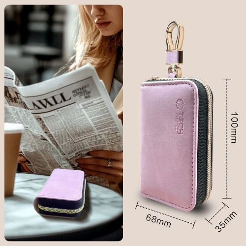 Kup Klatka Faradaya Tech-Protect KLR300 Pouch Keyless RFID Signal Blocker Case Baby Pink - THP3686 - {ean13} - Sklep Home Screen