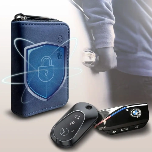Buy Tech-Protect KLR300 faraday cage Pouch Keyless RFID Signal Blocker Case Navy Blue - THP3688 - {ean13} - Home Screen Store Europe