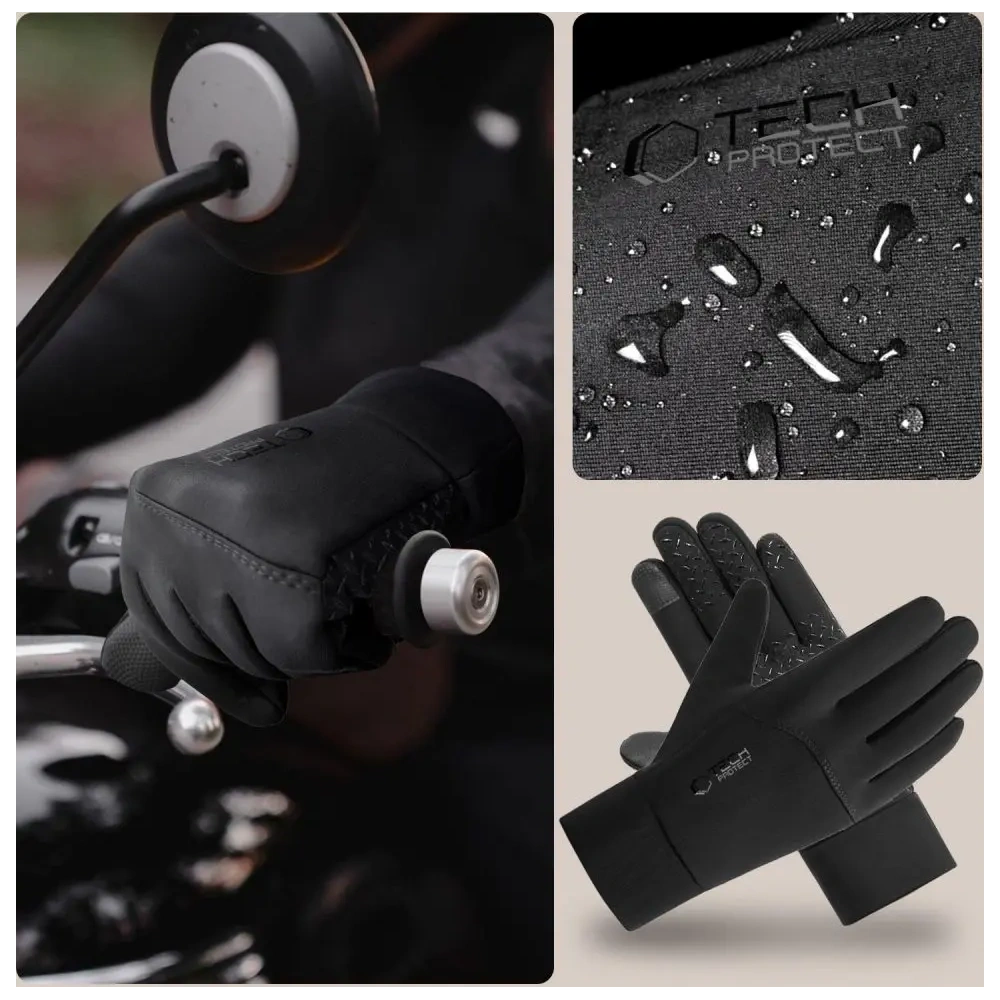 Rękawiczki Tech-Protect WG01 Winter Touchscreen Gloves M Black