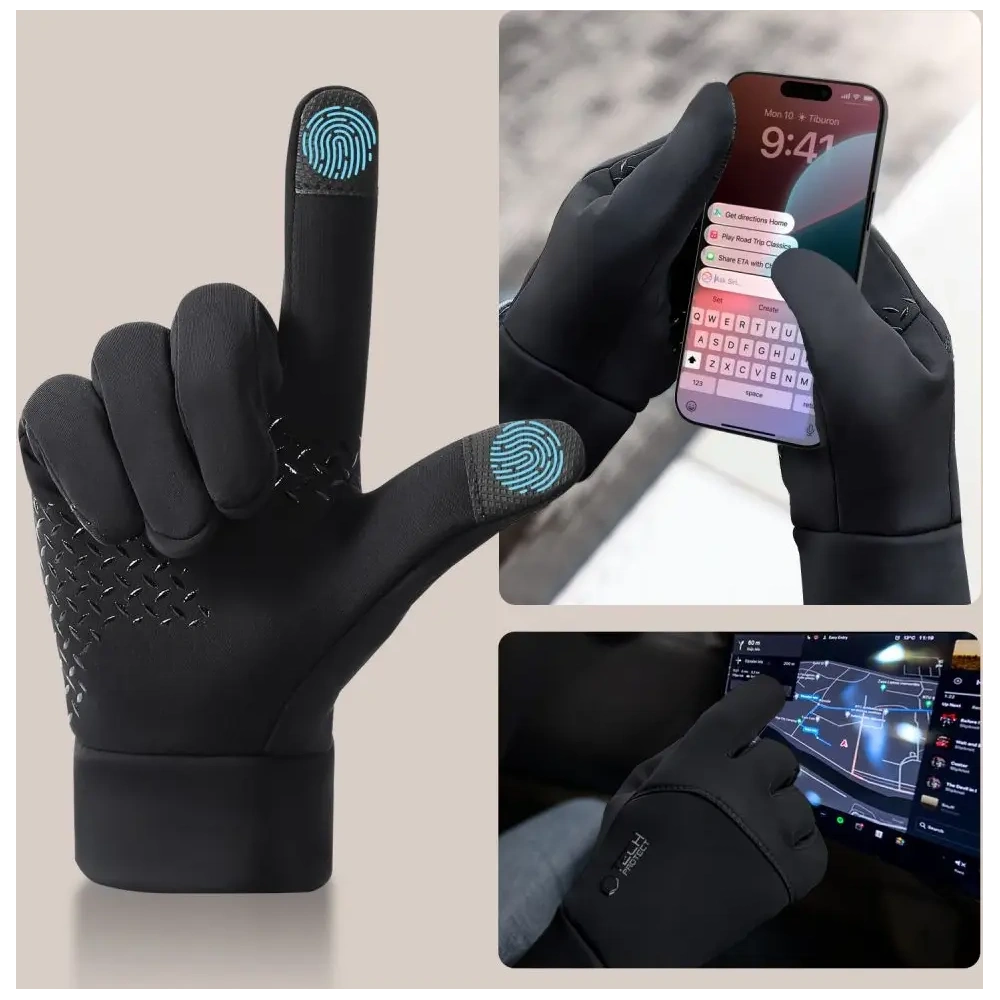 Rękawiczki Tech-Protect WG01 Winter Touchscreen Gloves L Black