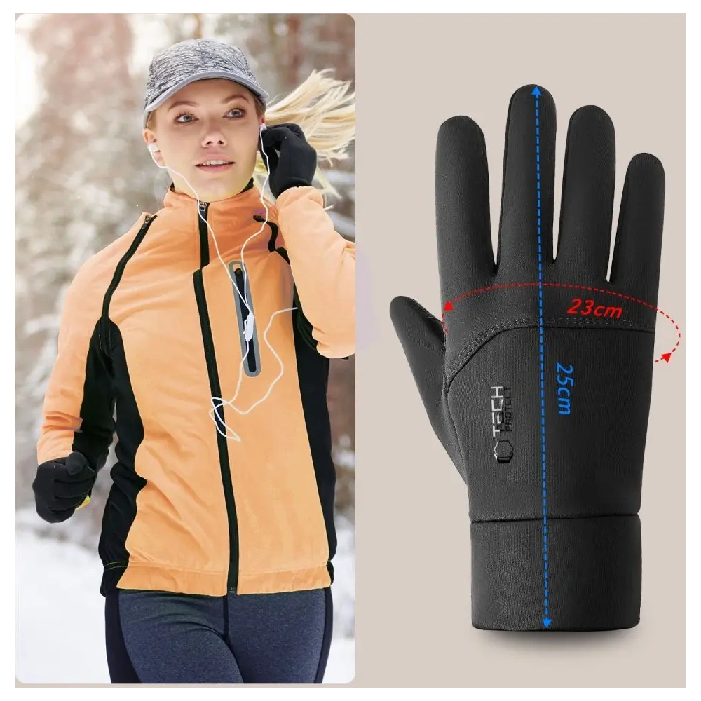 Rękawiczki Tech-Protect WG01 Winter Touchscreen Gloves L Black