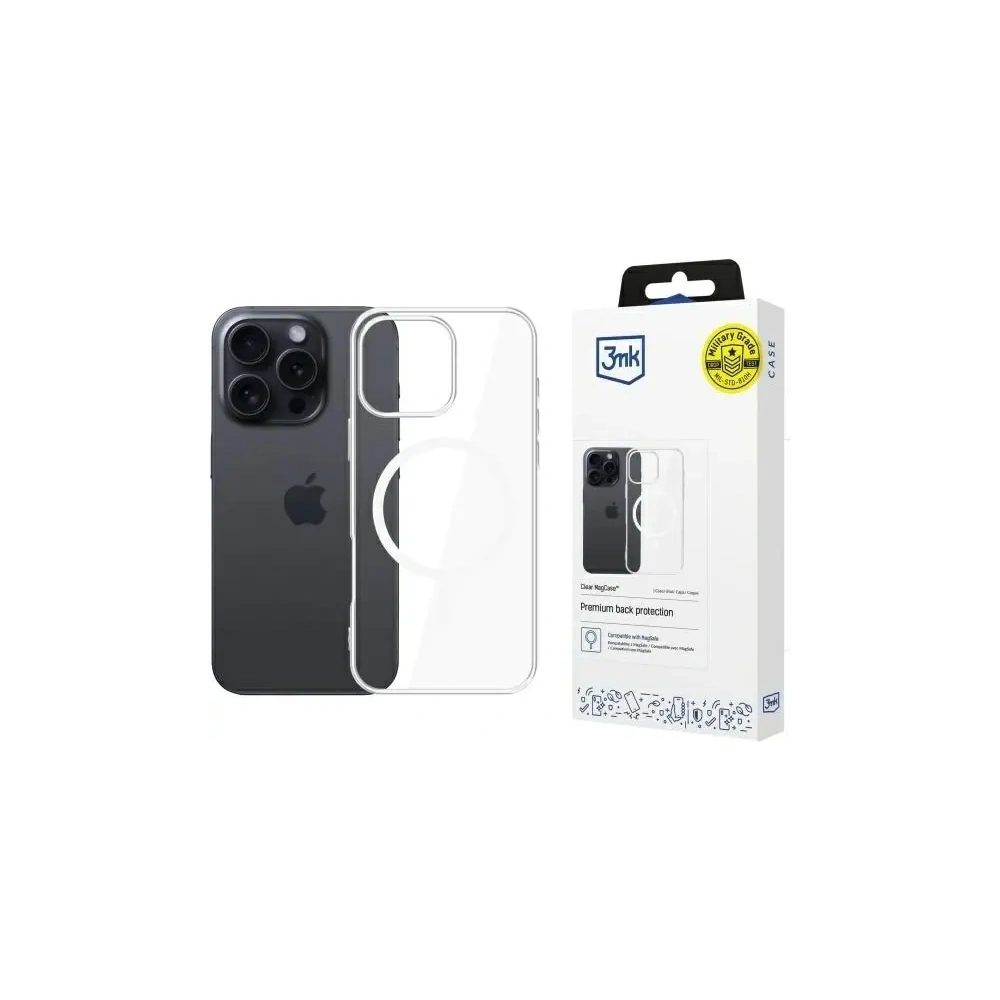 Etui 3MK Clear MagCase Apple iPhone 16 Pro przezroczysty/clear