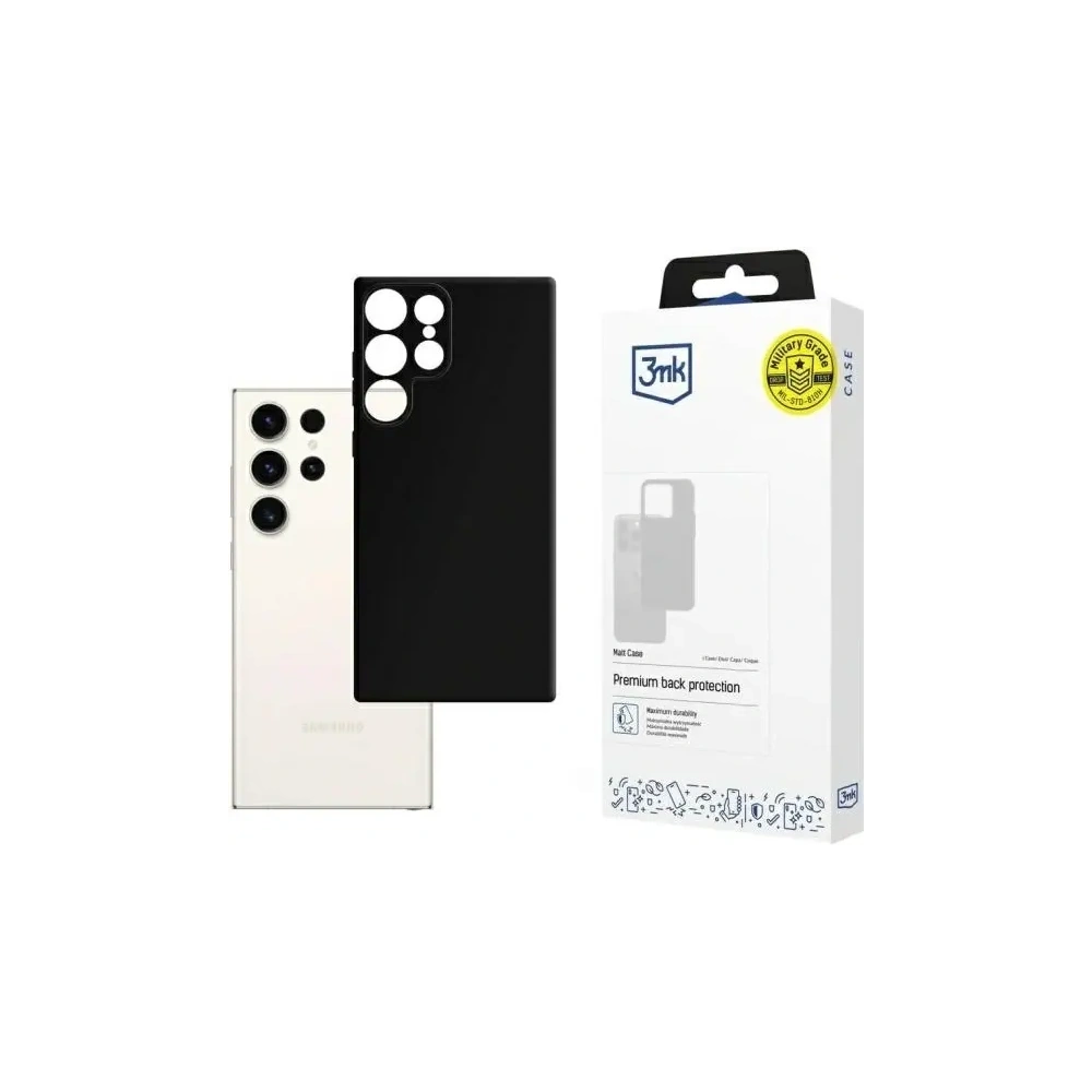 Etui 3MK Matt Case Samsung Galaxy S24 Ultra czarny/black