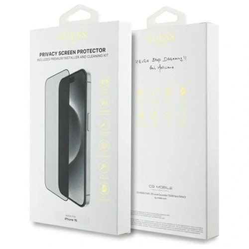 Kup Guess GUTGP16SBOKGCIP Apple iPhone 16 Bildschirm-Schutzfolie Privatsphäre 2.5D Umrandung - GUE4228 - {ean13} - Sklep Home Screen