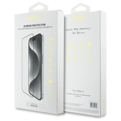 Buy Guess GUTGP16SBOKGCIT Apple iPhone 16 Screen Protector 2.5D Outline - GUE4229 - {ean13} - Home Screen Store Europe