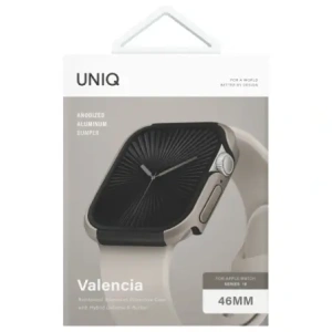 Kup Etui UNIQ Valencia Apple Watch Series 46mm srebrny/titanium silver - UNIQ1402 - {ean13} - Sklep Home Screen