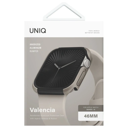 Buy UNIQ Valencia Apple Watch Series 46mm titanium silver - UNIQ1402 - {ean13} - Home Screen Store Europe